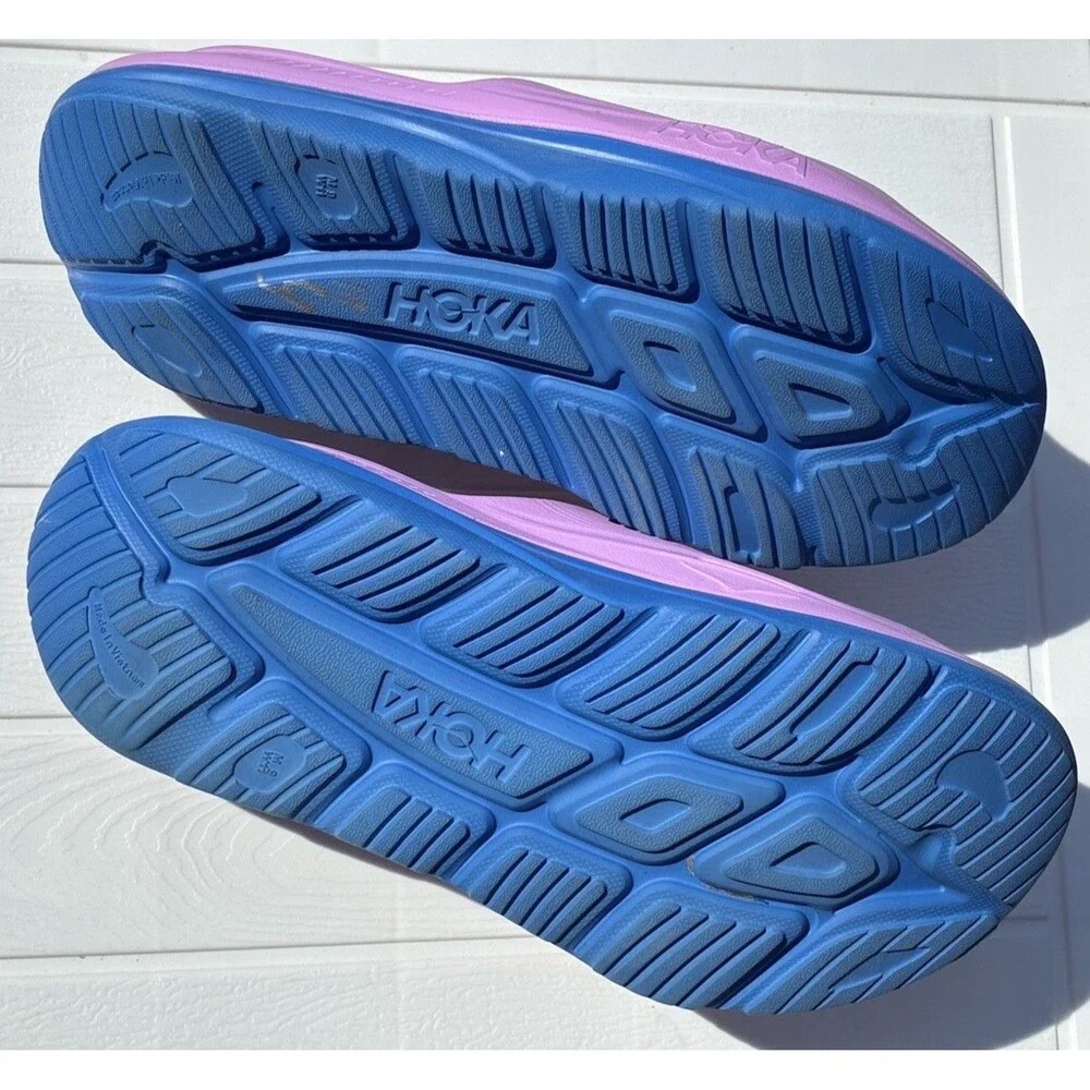 Hoka Unisex M Sz 9 W Sz 11 Slides Sandal Slip On Recovery Comfort Shoe Purple
